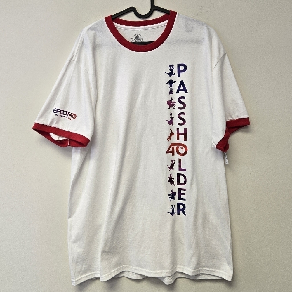 Disney Epcot 40 Figment Passholder Day of T-shirt White XL